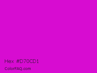 Hex #d70cd1 Color Image