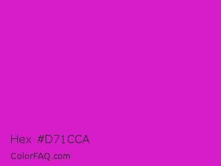 Hex #d71cca Color Image
