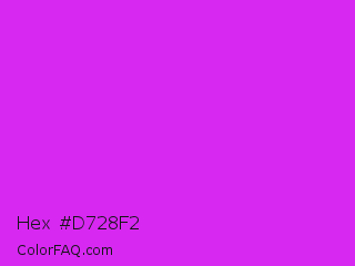 Hex #d728f2 Color Image