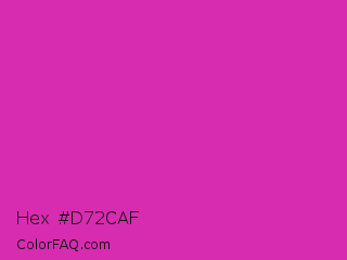 Hex #d72caf Color Image
