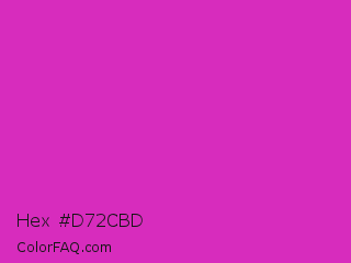 Hex #d72cbd Color Image