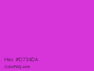 Hex #d734da Color Image