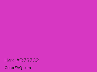 Hex #d737c2 Color Image