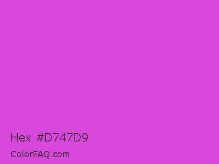 Hex #d747d9 Color Image
