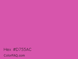 Hex #d755ac Color Image