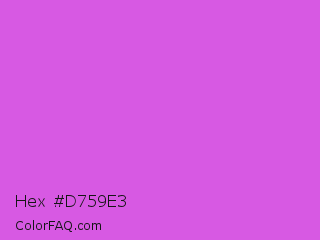 Hex #d759e3 Color Image