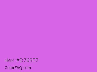 Hex #d763e7 Color Image