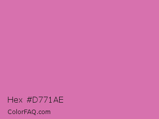 Hex #d771ae Color Image