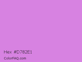 Hex #d782e1 Color Image