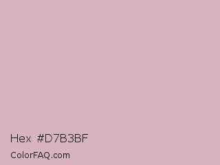 Hex #d7b3bf Color Image