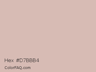 Hex #d7bbb4 Color Image