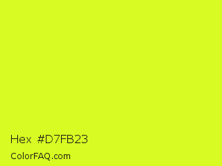 Hex #d7fb23 Color Image