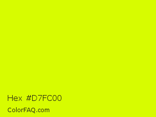 Hex #d7fc00 Color Image