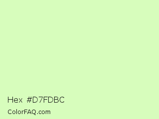 Hex #d7fdbc Color Image
