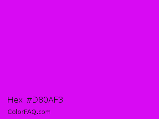 Hex #d80af3 Color Image