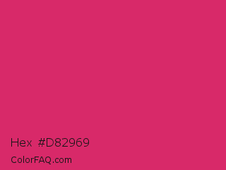 Hex #d82969 Color Image