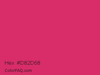 Hex #d82d68 Color Image