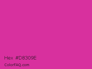 Hex #d8309e Color Image