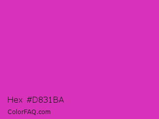 Hex #d831ba Color Image