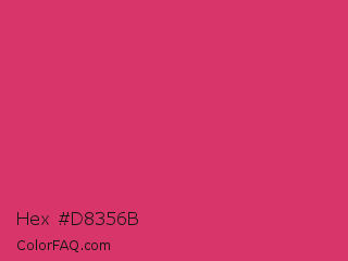 Hex #d8356b Color Image