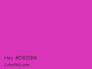 Hex #d835b8 Color Image
