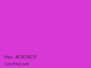 Hex #d838d5 Color Image