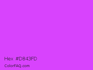 Hex #d843fd Color Image