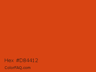 Hex #d84412 Color Image