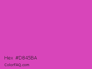 Hex #d845ba Color Image