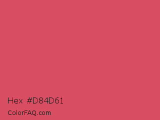 Hex #d84d61 Color Image