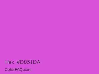 Hex #d851da Color Image