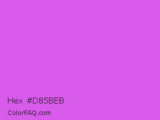 Hex #d85beb Color Image
