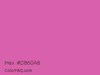 Hex #d860a8 Color Image