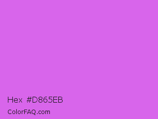 Hex #d865eb Color Image
