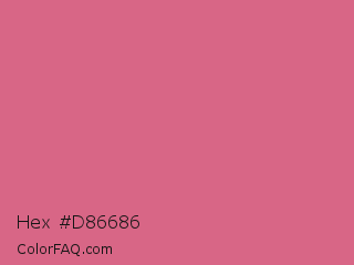 Hex #d86686 Color Image