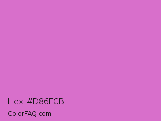 Hex #d86fcb Color Image