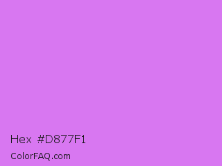 Hex #d877f1 Color Image
