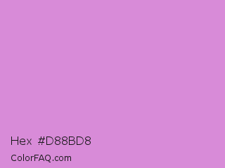 Hex #d88bd8 Color Image