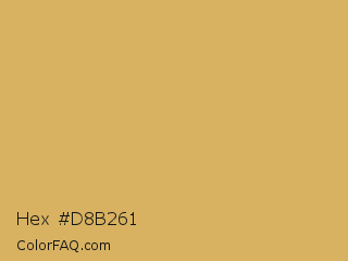 Hex #d8b261 Color Image