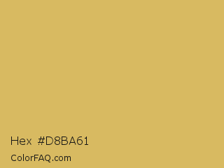 Hex #d8ba61 Color Image