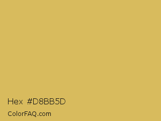 Hex #d8bb5d Color Image
