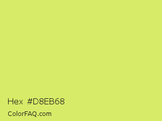 Hex #d8eb68 Color Image