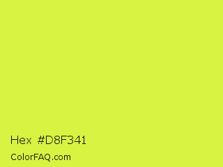 Hex #d8f341 Color Image