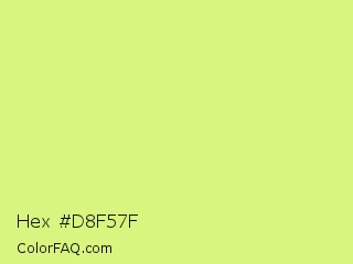 Hex #d8f57f Color Image