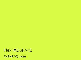 Hex #d8fa42 Color Image