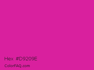 Hex #d9209e Color Image