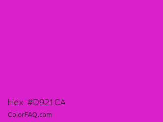 Hex #d921ca Color Image