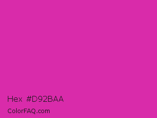 Hex #d92baa Color Image