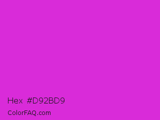 Hex #d92bd9 Color Image