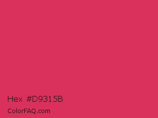 Hex #d9315b Color Image